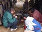 there goes the hub
problems with the bike in laos, after I ignored the misery sounds of the bike fr