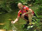 Cooling off in the creek 
Nathan
Jake